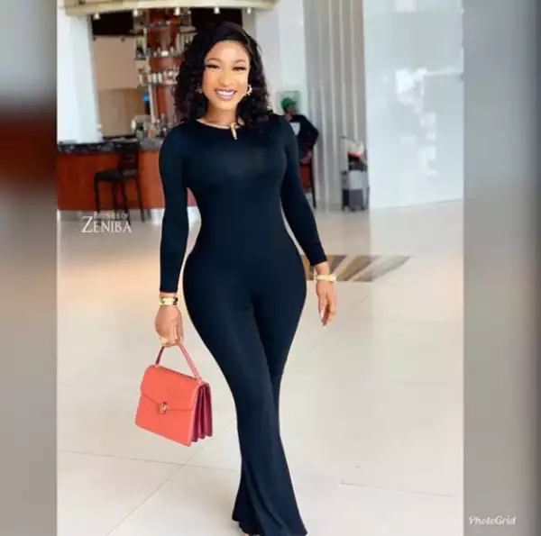 Tonto Dikeh Steps Out In Figure-Hugging Jumpsuit